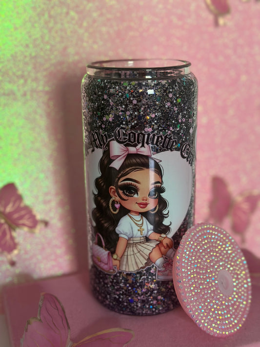 In My Coquette Era Dry Glitter Snowglobe